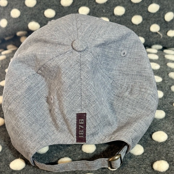 Captivating Headwear ball cap in gray with maroon letters Texas A&M. Aggie - Picture 3 of 5